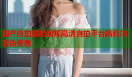 国产自拍露脸视频高清自拍平台精彩内容免费看