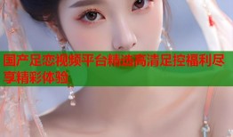 国产足恋视频平台精选高清足控福利尽享精彩体验