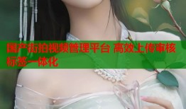 国产街拍视频管理平台 高效上传审核标签一体化