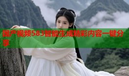 国产视频583智能生成精彩内容一键分享