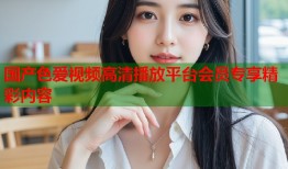 国产色爱视频高清播放平台会员专享精彩内容