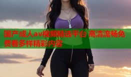国产成人av视频精选平台 高清流畅免费看多样精彩内容