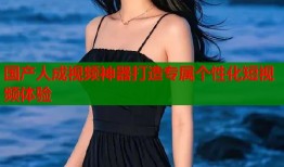国产人成视频神器打造专属个性化短视频体验