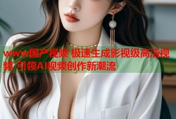 www国产视频 极速生成影视级高清视频 引领AI视频创作新潮流