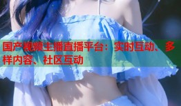 国产视频主播直播平台：实时互动、多样内容、社区互动