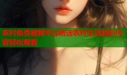 农村免费视频平台精选农村生活精彩内容轻松观看
