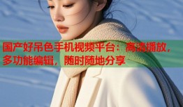 国产好吊色手机视频平台：高清播放，多功能编辑，随时随地分享