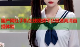 国产网红手机在线视频平台极速高清直播体验