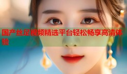 国产丝足视频精选平台轻松畅享高清体验