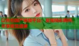 以色拍国产视频平台：发现精彩瞬间，尽享视觉盛宴
