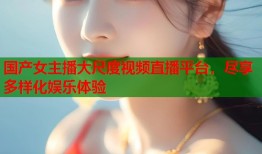 国产女主播大尺度视频直播平台，尽享多样化娱乐体验