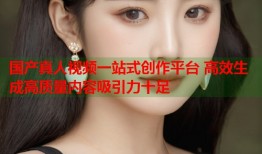 国产真人视频一站式创作平台 高效生成高质量内容吸引力十足