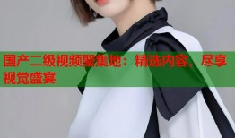 国产二级视频聚集地：精选内容，尽享视觉盛宴