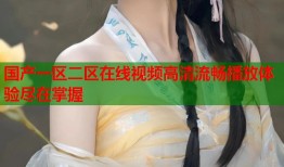 国产一区二区在线视频高清流畅播放体验尽在掌握