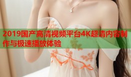 2019国产高清视频平台4K超清内容制作与极速播放体验