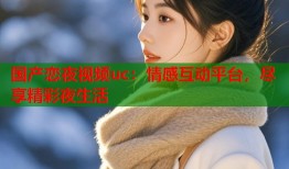 国产恋夜视频uc：情感互动平台，尽享精彩夜生活