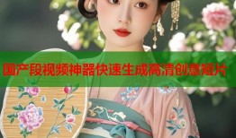 国产段视频神器快速生成高清创意短片