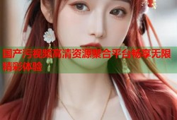 国产污视频高清资源聚合平台畅享无限精彩体验