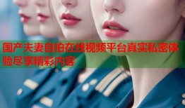 国产夫妻自拍在线视频平台真实私密体验尽享精彩内容