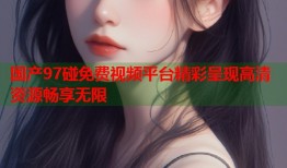国产97碰免费视频平台精彩呈现高清资源畅享无限
