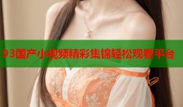 93国产小视频精彩集锦轻松观看平台