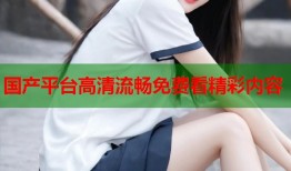 国产平台高清流畅免费看精彩内容