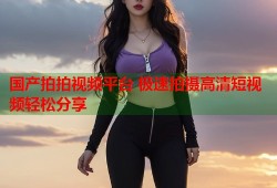 国产拍拍视频平台 极速拍摄高清短视频轻松分享