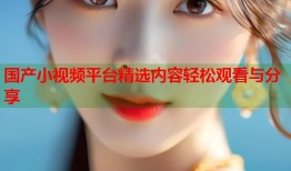 国产小视频平台精选内容轻松观看与分享